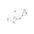 thumbnail image 3 of Manhattan Comfort Haley 70.9" Mid-Century Modern TV Stand in White, 3 of 5