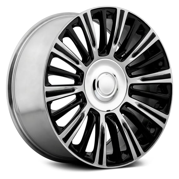 FACTORY REPRODUCTIONS FR 91 Escalade Plat 22X9 6X139.7 ET28 Blk Polish (Qty 1)
