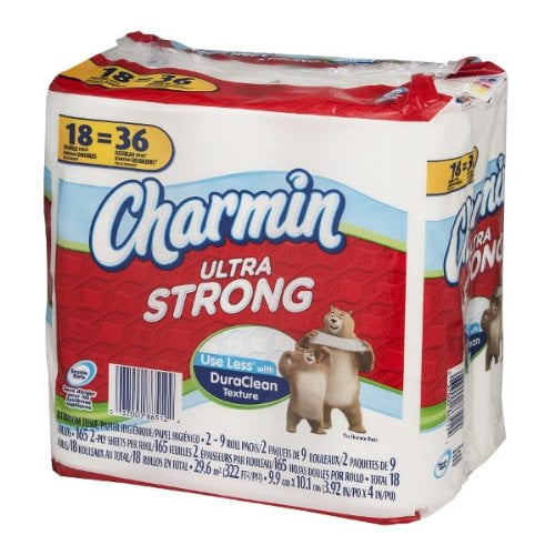 Papel higiénico Charmin Ultra Strong, 18 rollos dobles