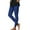 Blue#01, variant on Bloomae Yoga Pants for Women Casual Elastic High Waist Tummy Control Athletic Workout Running Pants Stretch Tights Skinny Leggings Dark Green L