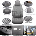 thumbnail image 3 of Premium Faux Leather 5-Seater Full Car Seat Covers - Breathable Waterproof Full-Coverage Protectors, Fit Most Sedans, SUVs, Hatchbacks & Crossovers, 3 of 7