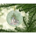 thumbnail image 2 of Christmas Sheltie Shetland Sheepdog Blue Merle Ceramic Ornament 2.8 in x 2.8 in, 2 of 3