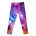 thumbnail image 3 of Girls Pants Galaxy Print Athletic Leggings Space Themed Casual Tights Clothes, 3 of 3