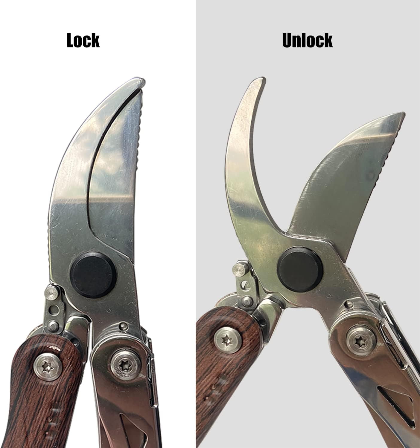Pruning Shears, 7 in 1 Garden Pruners, Multitools Folding Gardening 8" Professional Scissors, Clippers, Shears Pruning, Scissors