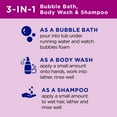 thumbnail image 3 of Dr Teal's Kids 3-in-1 Bubble Bath, Body Wash & Shampoo, Boost & Renew Elderberry Bath with Vitamin C, 20 fl oz, 3 of 7