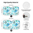 thumbnail image 3 of XMXY Car Sun Shade Windshield, Watercolor Blue Floral Print Automotive Front Window Sun Visor for Cars SUV Trucks, Small Size, 3 of 8