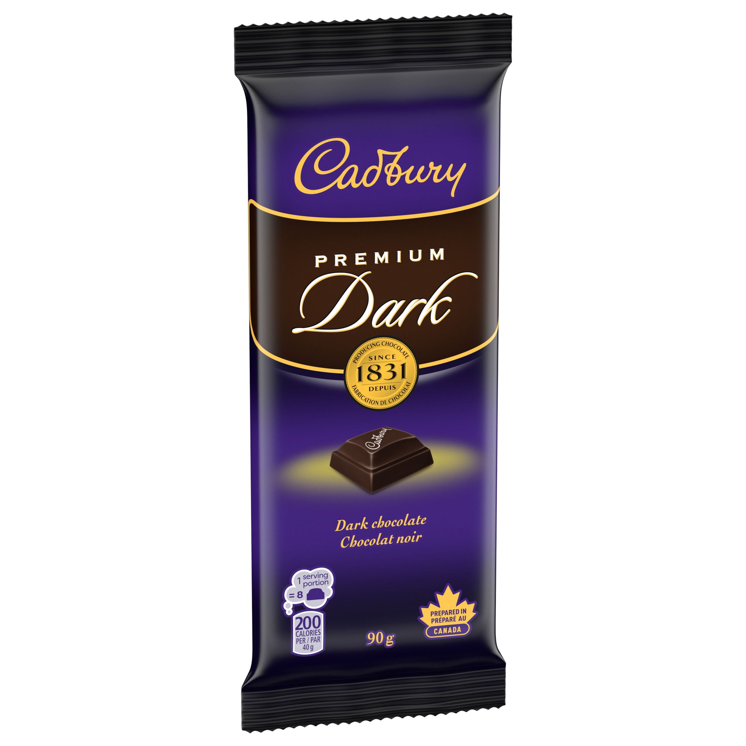 Tablette de chocolat CADBURY Premium Dark, tablette de chocolat noir, barre de chocolat noir, 90 g CADBURY PREMIUM DARK 90 G 21
