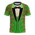 thumbnail image 1 of Xuyuer Women's Carnival Printed Round Neck Solid Color Short Sleeve Casual Loose T-Shirt, 1 of 8
