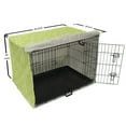 thumbnail image 6 of Leaf Dog Crate Cover, Pattern with Leaves in the Springtime Greenery Bushes Ecology Garden Growth, Easy to Use Pet Kennel Cover Small Dogs Puppies Kittens, 7 Sizes, Apple Green White, by Ambesonne, 6 of 6