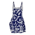 thumbnail image 5 of WAYUTE Womens One Piece Swimsuits Floral Print Suspender Adjustable Belly Covering Swimdress Tummy Control Elegant Bathing Suit, 5 of 5
