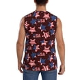 thumbnail image 4 of Pofeuu American Stars1 Print Men's Muscle T-Shirt, Sleeveless, Muscle Tank, Classic Muscle Tee Top For Men Casual Sleeveless Muscle T-Shirt Trendy Clothes-XX-Large, 4 of 7
