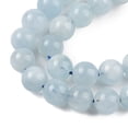 thumbnail image 3 of Natural Aquamarine Beads Strands Grade A Round 6mm Hole: 1mm 67pcs/strand 15.7 inch(40cm), 3 of 5
