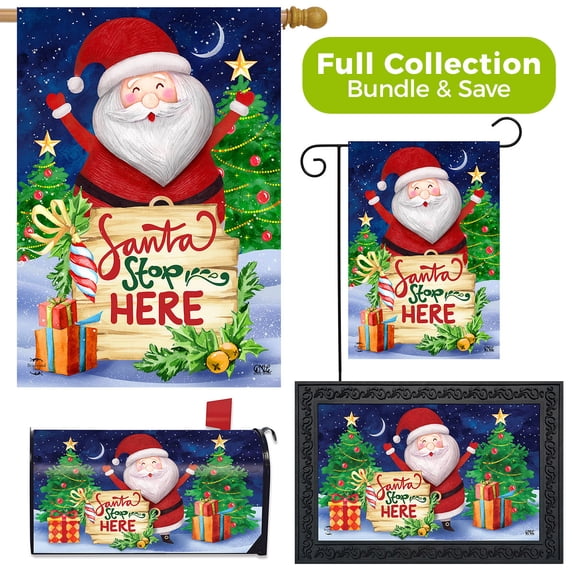 Briarwood Lane Santa Stop Here Christmas Design Collection