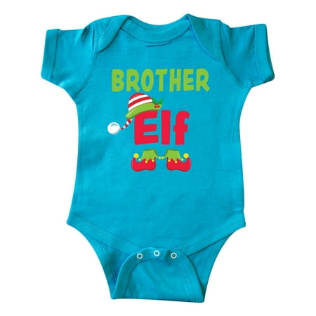 

Inktastic Christmas Brother Elf Gift Baby Boy Bodysuit