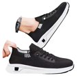 thumbnail image 3 of NOKIO Mens Hiking Sneakers S𝗅ip On Elastic Strap Sport Shoes Comfortable Soft Sole Running Shoes Breathable Knit Non-S𝗅ip Athlet𝗂c Shoes Wide Width Casual Walking Shoes for Back to College, 3 of 9
