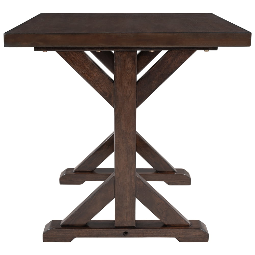 Private Jungle Set Vintage Style Easy Assembly 24" End Table Sofa Table with Firm Structure, Bedroom (Brown) Private Jungle Set Vintage Style Easy Assembly 24" End Table Sofa Table with Firm Structure, Bedroom (Brown)