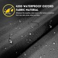 thumbnail image 4 of Funda redonda para encimera, impermeable, anti-UV 420D, para encimera y placa de cocina, color negro (diámetro de 100 cm), 4 of 5