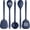 Midnight Blue, variant on Silicone Kitchen Cooking Utensil Set: U-Taste 446°F Heat Resistant 13.6in Long Kitchen Gadget, BPA Free Non Stick Rubber Cook Accessories For Stir Fry, Serving, Basting, Mixing (5 Pieces, Aqua Sky)