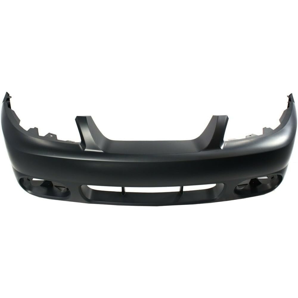 Suitable for Front Bumper Cover for 2003-2004 Ford Mustang SVT Cobra Convertible & Coupe - New, Primed, and Ready for Paint - Includes Fog Light Holes, Excludes Parking Aid Sensor Holes