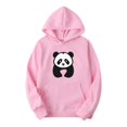 thumbnail image 3 of Otqutp Kids Boys Girls Pullover Hoodie Cute Panda Graphic Long Sleeve Sweatshirt Fashion Loose Tops with Kangaroo Pocket, 3 of 7