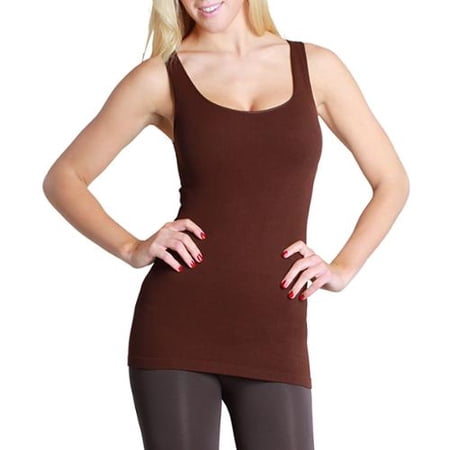 brown ribbed tank nikibiki seamless osfm dark