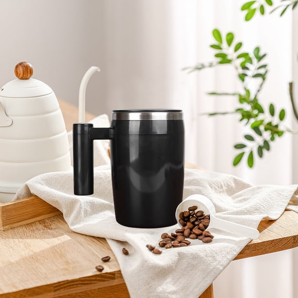 Taza de café con agitación automática | Taza mezcladora eléctrica de acero inoxidable | Agitador magnético recargable por USB | Mezclador de proteína en polvo con aislamiento | Taza de viaje de