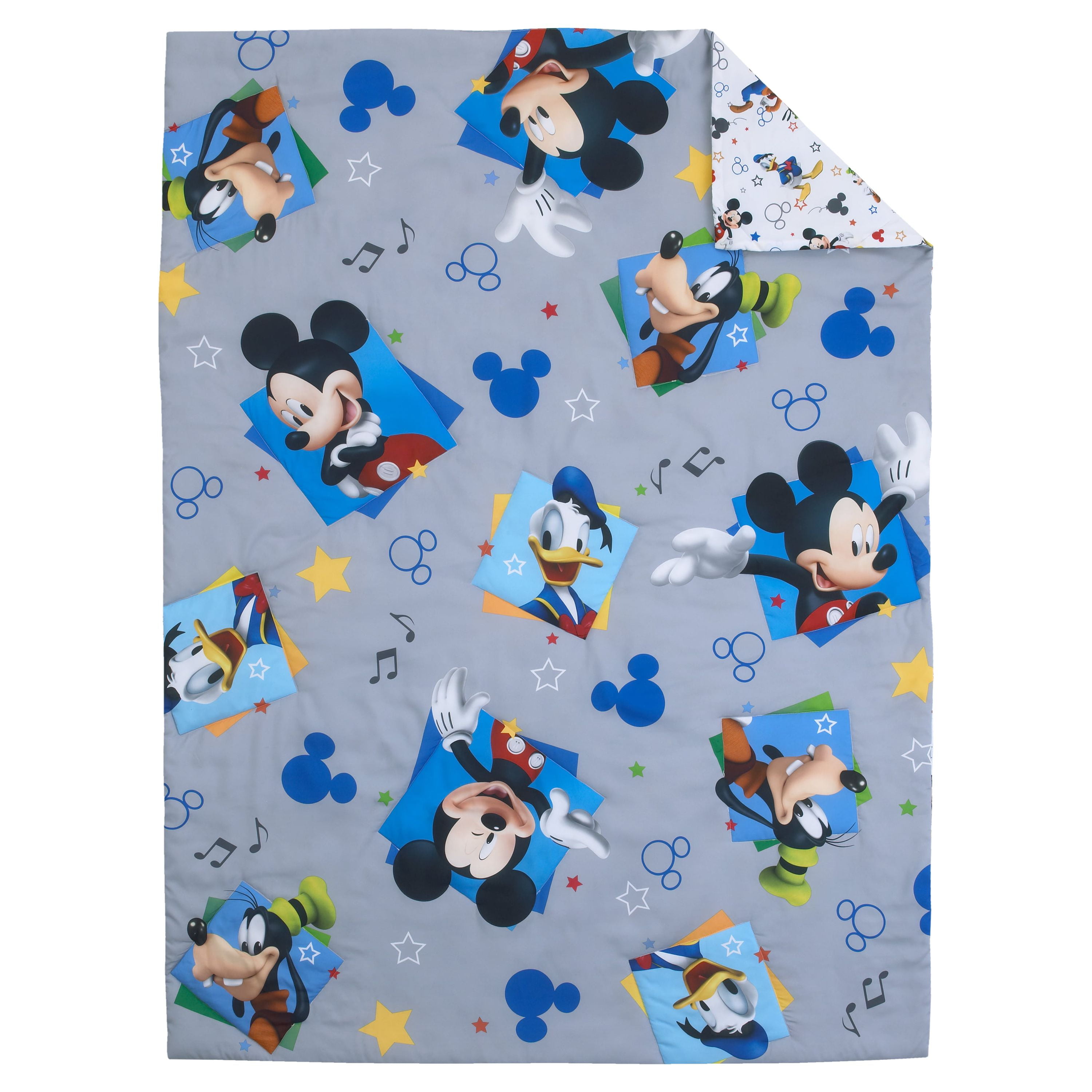 Disney Minnie Mouse 1 Piece Fluttery Friends Woven Comforter Sets, Toddler Bed