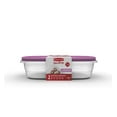 thumbnail image 1 of Rubbermaid TakeAlongs 4.4-Litre (1.1-Gallon) Rectangular Food Storage Containers, Special-Edition Orchid Purple, 2-Pack, 1 of 1