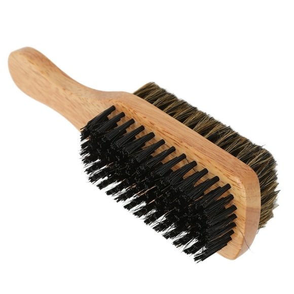 Barita de Cepillo de Barba de Doble Cara Cepillo de Cerebro Con de Madera de Goma para Hombres