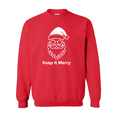 thumbnail image 3 of Gildan Merry Christmas Design Sweatshirt for Men, Red Crewneck Christmas Sweater, 2XL, 3 of 5