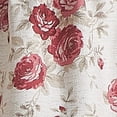 thumbnail image 3 of Curtainworks Antique Rose Valance, Light Filtering Rod Pocket, 1 Piece, Indoor, Red , 54"W x 14"L, Adult, 3 of 5