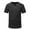 Black, variant on Mens Soft V-Neck Button Pullover Side Split Short Sleeve Breathable Relaxed Tops