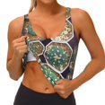 thumbnail image 3 of Hirioo Cactus Garden for Women's Sports Vest with Full-Print Design, Stretchy Fabric and Removable Pads-Small, 3 of 8