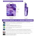 thumbnail image 2 of Funda para portátil MoKo 14" Purple Starry Sky con correa, 2 of 7