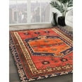 thumbnail image 3 of Ahgly Company Machine Washable Indoor Rectangle Traditional Tiger Orange Brown Area Rugs, 7' x 9', 3 of 7