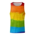 thumbnail image 4 of ZRBYWB Men's Tank Top Male Summer Festival Carnival Tank Tops Colorful Themed Sleeveless Top Comfort, 4 of 5