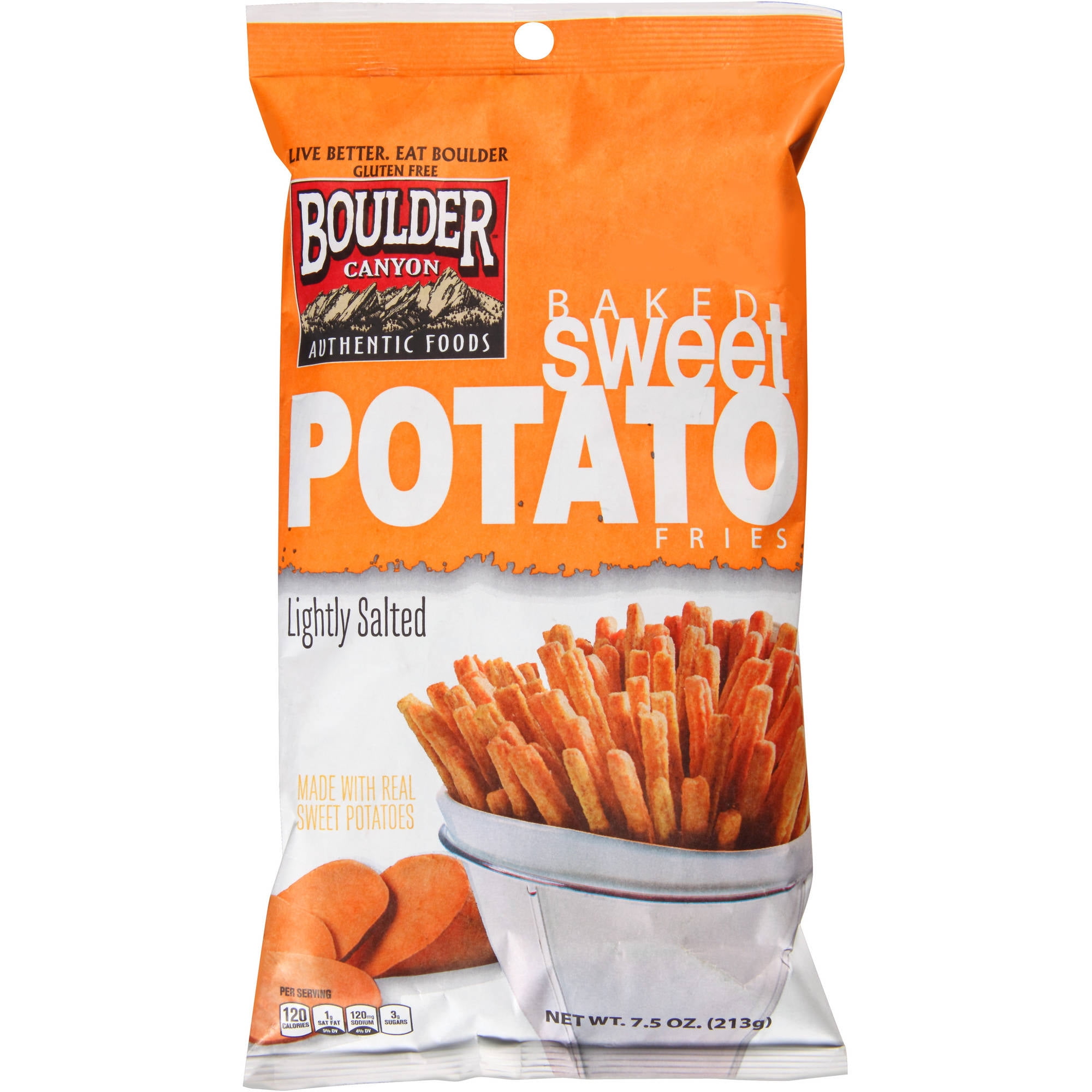 Boulder Canyon Natural Foods Lightly Salted Baked Sweet Potato Fries, 7.5 oz by inventure foods