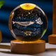 thumbnail image 2 of Luz Led Con Forma De Bola De Cristal 3d, Base De Madera Usb, 2 of 3
