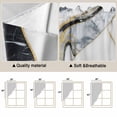 thumbnail image 5 of Swag Valance Curtains for Windows, White Grey Marble Light Filtering Kitchen Curtains with Rod Pocket, Modern Abstract Art Ink Painting Window Treatment Valances for Living Room, 36x63 - 2 PCS, 5 of 9