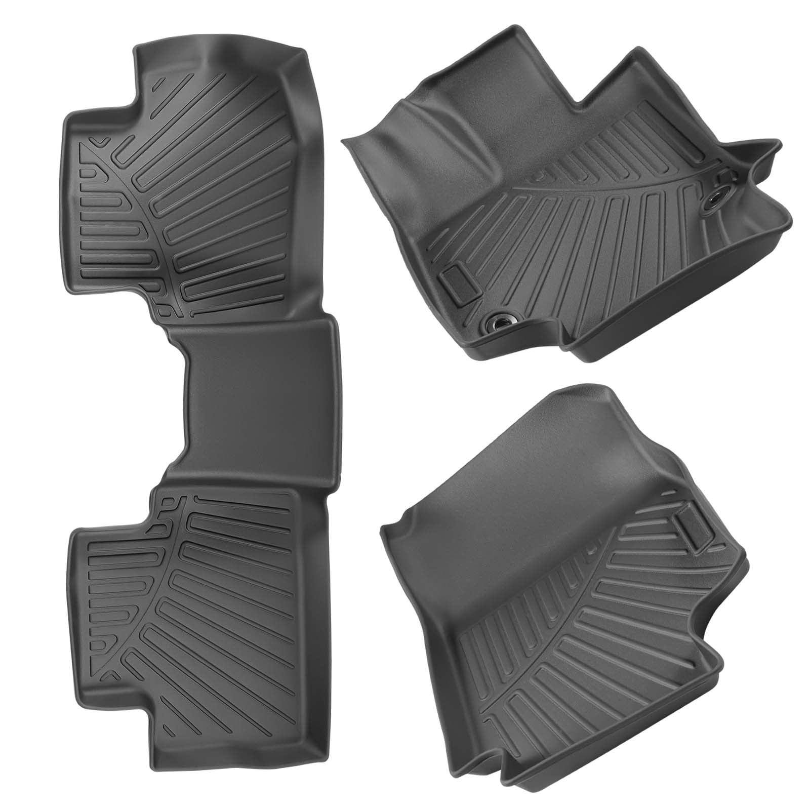 Maxpeedingrods 3D All Weather TPE Floor Mats For Toyota RAV4 Hybrid Only 2019 2020-2024 Rubber