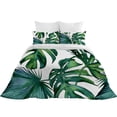 thumbnail image 4 of 3D Green Leaves Printed Quilt Cover Set Home Textiles Bedclothes Newly Fashion,Twin (68"x86"), 4 of 4