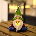 thumbnail image 4 of White Bearded Gnome Resin Ornament Solar Light Christmas Garden Decoration, 4 of 5