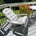 thumbnail image 7 of 49x20x5 Inch Rocking Chair Cushion, Thickened and High Back Chair Cushion(Grey), 7 of 7