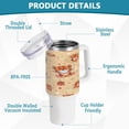 thumbnail image 4 of SKYSONIC 40oz Cartoon Tiger Tumbler With Lid And Straw Travel Coffee Mug Stainless Steel Insulated Thermal Tumblers Cup, 4 of 7