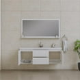 thumbnail image 5 of Alya Bath Paterno 60" Wood Single Wall Mounted Bathroom Vanity in White, 5 of 7