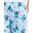 thumbnail image 5 of Disney Stitch Women's Hacci Knit Wide Leg Sleep Pants, Sizes XS-3X, 5 of 6