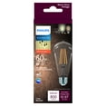 thumbnail image 2 of Philips Vintage LED 60-Watt ST19 Filament Light Bulb, Clear Soft White Warm Glow, Dimmable, E26 Medium Base (1-Pack), 2 of 6