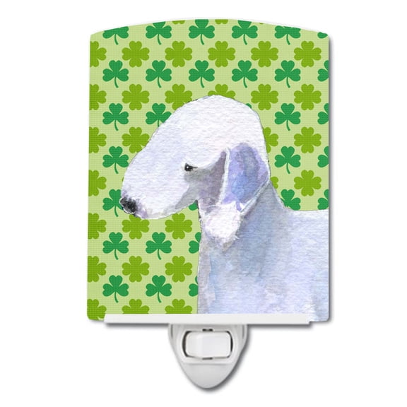 Bedlington Terrier St. Patrick's Ceramic Night Light