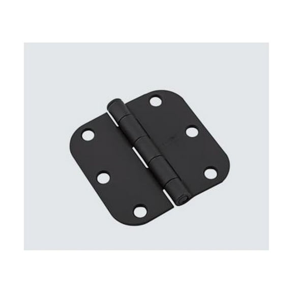 N830-427 Steel Hinge, Heavy Gauge, Black, 5/8 In. Round Corner, 3 In. - Quantity 15