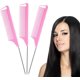 thumbnail image 1 of Tail Comb, Rat Tail Hair Comb Anti-static, Heat Resistant, Lightweight, Durable With Anti-skid Paddle And Stainless-steel Pintail For All Hair Types (, 1 of 5